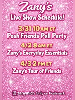Weekly Live Show Schedule